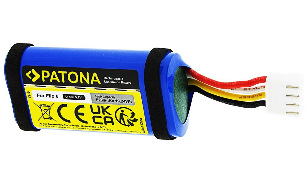 PATONA baterie pro reproduktor JBL Flip 6 5200mAh 3,7V Li-lon PT6752