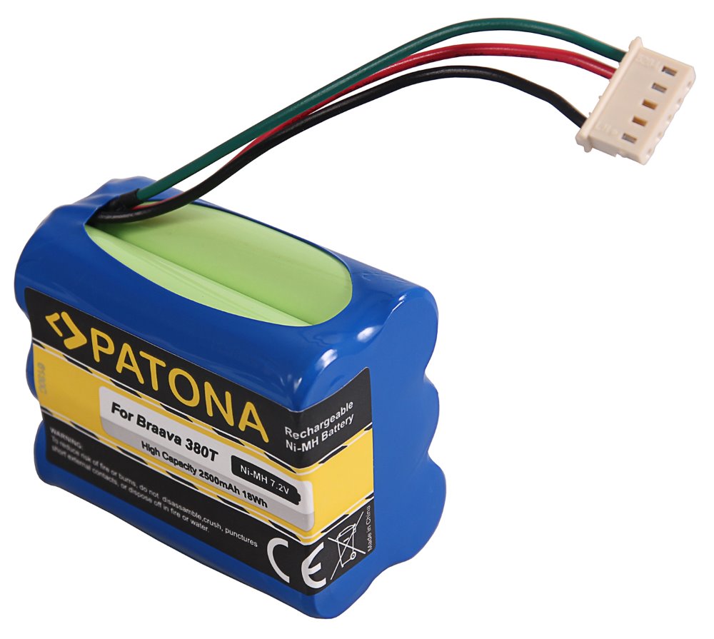 PATONA baterie pro robotický vysavač iRobot Braava 380T/390T 2500mAh, 7,2V Ni-Mh PT6130