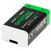 PATONA nabíjecí baterie 6F22/LR22 Li-lon 400mAh 9V s USB-C nabíjením, 2ks v balení PT1413