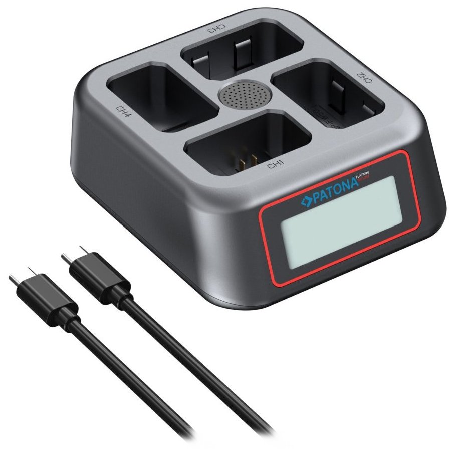 PATONA nabíječka 4-port pro Foto Sony NP-FW50, Power delivery, USB-C PT4154