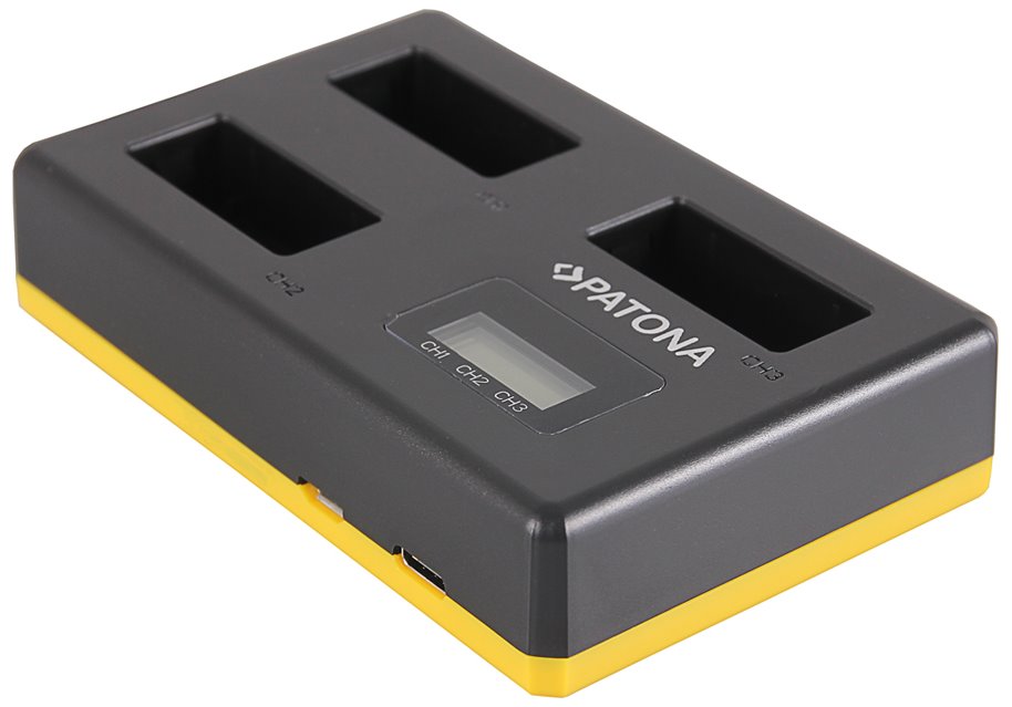 PATONA nabíječka Foto Triple Canon LP-E17 + LCD PT1916