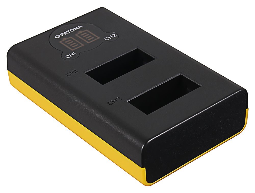 PATONA nabíječka pro digitální kameru Dual GoPro MAX s LCD/ micro USB/ USB Type-C PT1887