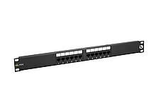 PatPatch panel Solarix 12 x RJ45 CAT5E UTP 150 MHz čierny 1U SX12-5E-UTP-BK