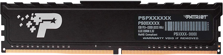 Patriot/DDR4/16GB/3200MHz/CL22/1x16GB/Black PSP416G32002H1