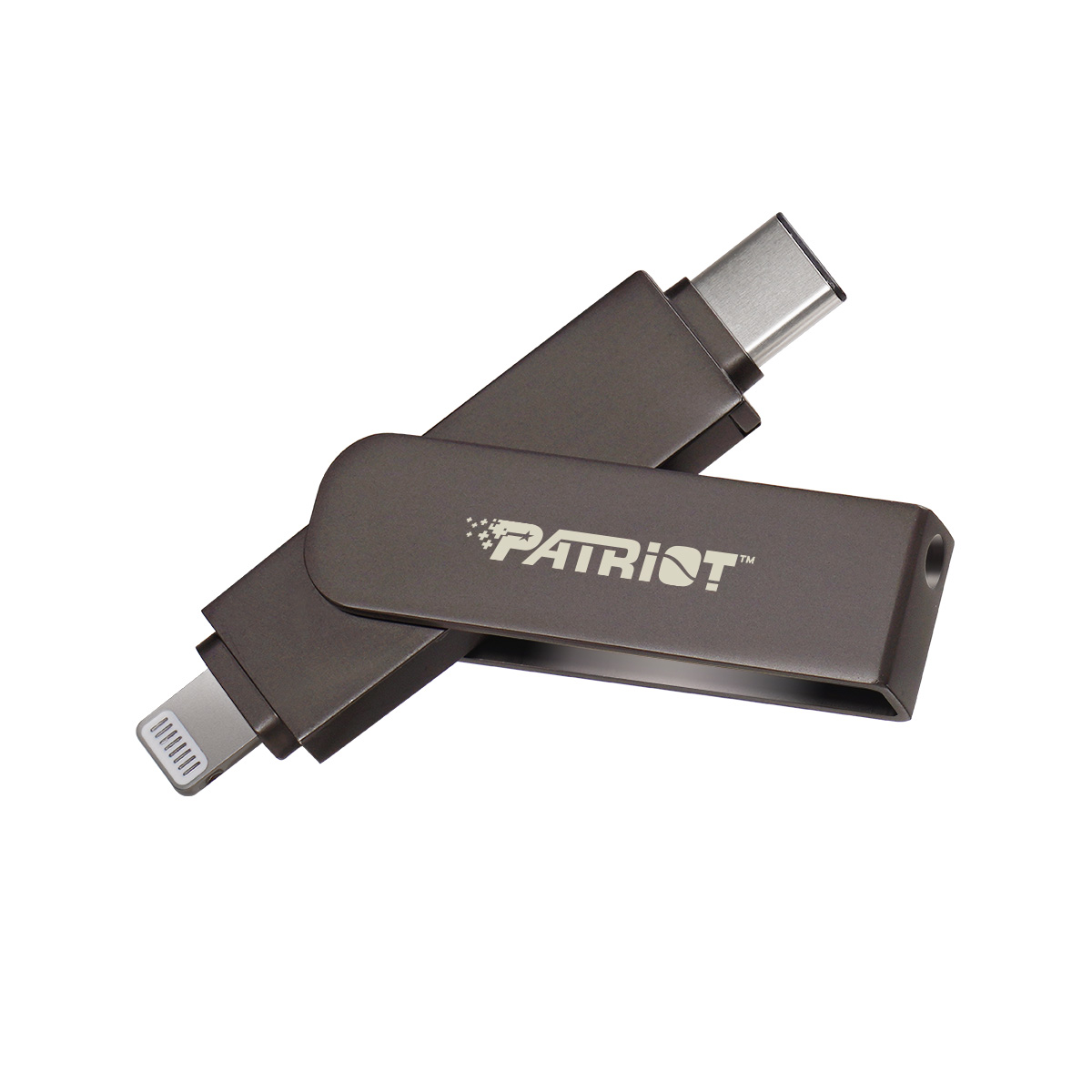 Patriot iLuxe Stick C MFi/128GB/USB 3.2/Lightning + USB-C/Černá PI128GSKM30CL