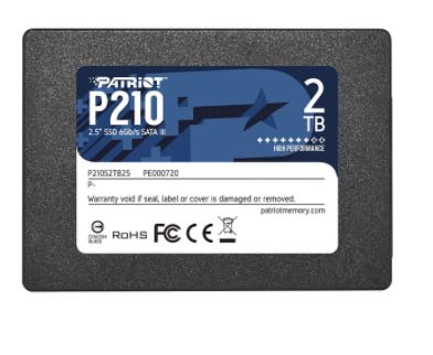 PATRIOT P210 128GB SSD / 2,5" / Interní / SATA 6GB/s / 7mm P210S128G25