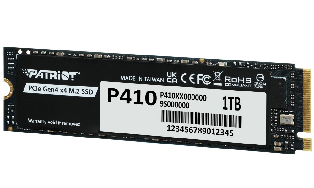 PATRIOT P410 1TB SSD / Interní / M.2 PCIe Gen4 x4 NVMe / 2280 P410P1TBM28H