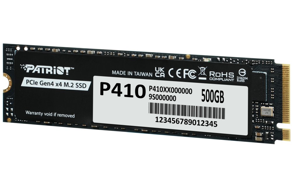 PATRIOT P410 500GB SSD / Interní / M.2 PCIe Gen4 x4 NVMe / 2280 P410P500GM28H