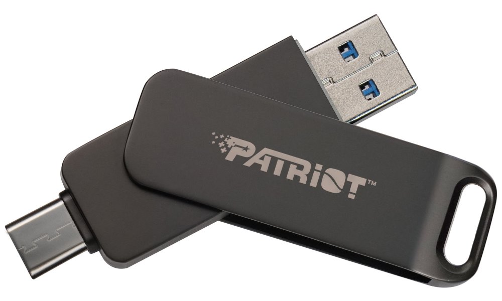 Patriot RAGE R550/512GB/USB 3.2/USB-A + USB-C/Černá PE512GR550DSAD