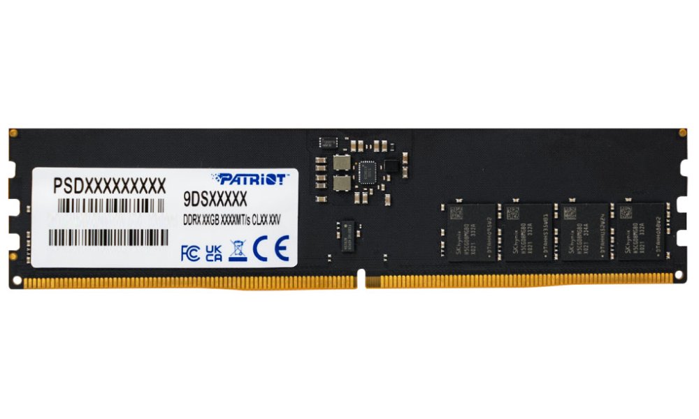 PATRIOT Signature 16GB DDR5 6400MT/s / CUDIMM / CL52 / 1,1V / PSD516G64081C