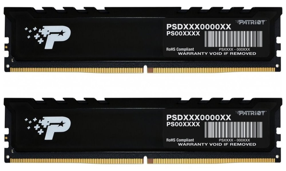 PATRIOT Signature Premium 32GB DDR5 5600MT/s / DIMM / CL46 / 1,1V / Kit 2x 16GB PSP532G5600KH1