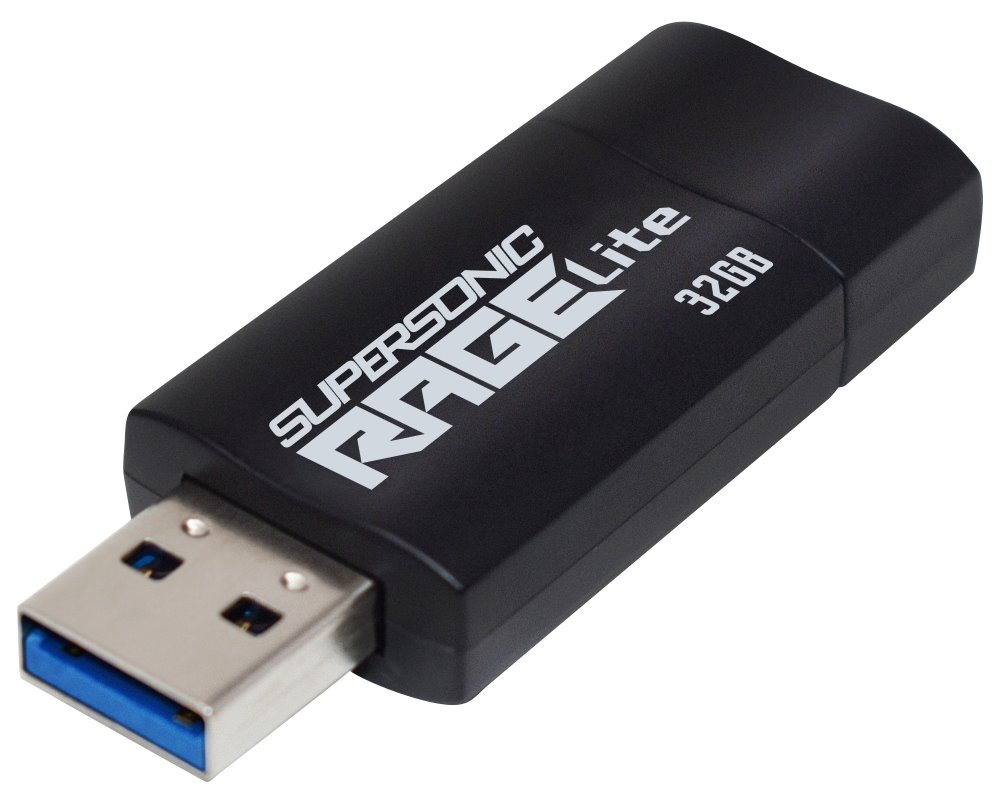 PATRIOT Supersonic Rage Lite 32GB / USB 3.2 Gen 1 / černá PEF32GRLB32U