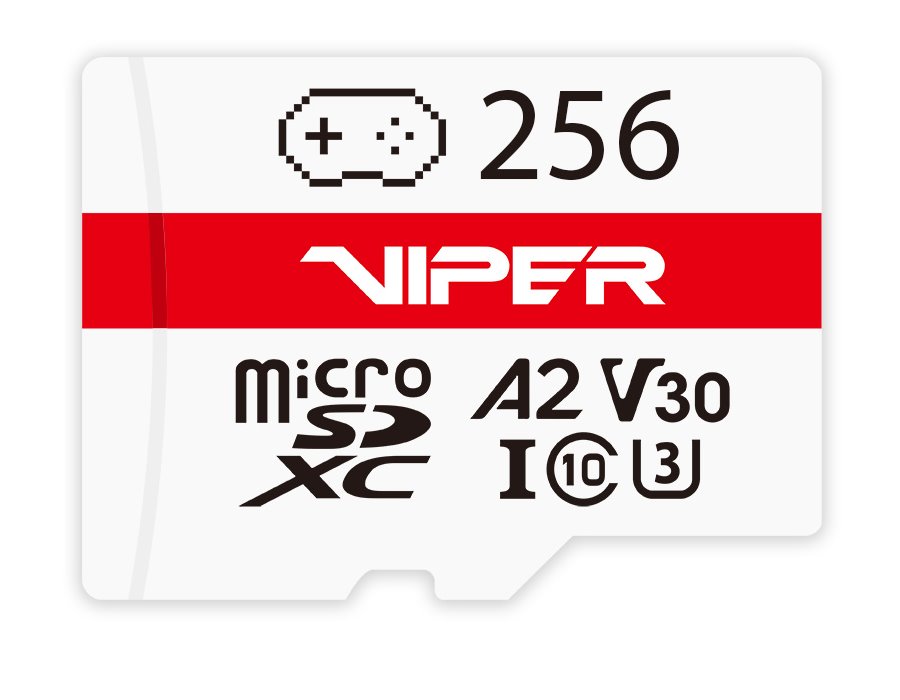 PATRIOT Viper 256GB Micro SDXC / UHS-I / U3 / A2 / C10 / V30 PV256GGM32MCX