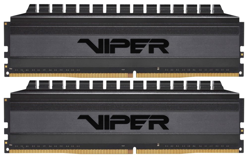 PATRIOT Viper 4 Blackout Series 16GB DDR4 3200 MHz / DIMM / CL16 / Heat shield / KIT 2x 8GB PVB416G320C6K