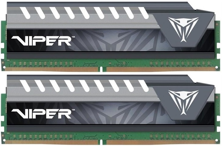 Patriot Viper Elite DDR4 2x4GB 3200MHz 1.35V - šedá PVE48G320C6KGY