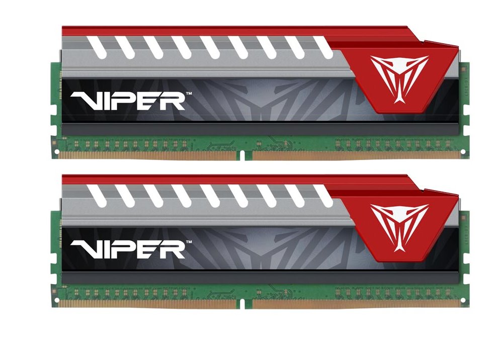 PATRIOT Viper Elite Red 8GB DDR4 2800MHz / DIMM / CL16 / KIT 2x 4GB PVE48G280C6KRD