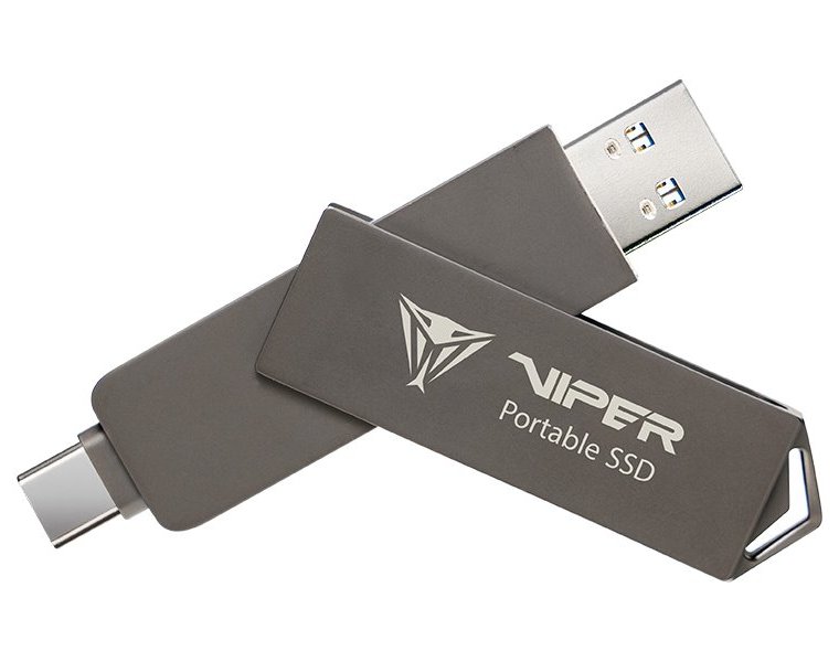 PATRIOT Viper Portable PVP30 SSD 2TB Type A+C / USB 3.2 Gen 2 / šedá PVP302TB28UDG