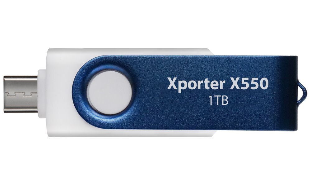 PATRIOT Xporter X550 1TB / USB Typ-A + USB Typ-C / USB 3.2 Gen 1 / bílo-modrá PS1TX550AAD