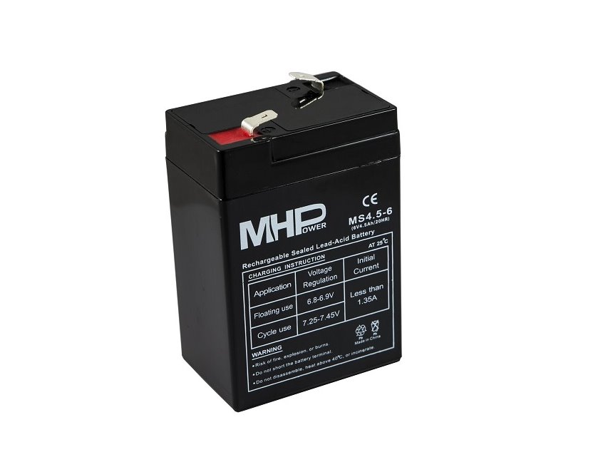 Pb akumulátor MHPower VRLA AGM 6V/4Ah (MS4-6)