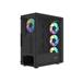 PC skříň Fury SHOBO SH8F, ARGB , Midi Tower, Černá NFO-2402