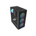 PC skříň Fury SHOBO SH8F, ARGB , Midi Tower, Černá NFO-2402
