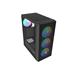 PC skříň Fury SHOBO SH8F, ARGB , Midi Tower, Černá NFO-2402