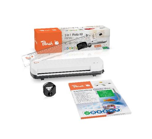 Peach 4 in1 Laminating Kit PBP300, set laminátor PL707, řezačka PC100-04, mix folií a zařezávač rožků 510788