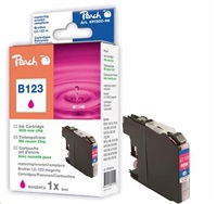 PEACH atrament Brother DCP-J4110 new chip, mag, LC-123M, PEA, FW