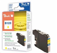 PEACH atrament Brother DCP-J4110 new chip, yel, LC-123Y, PEA, FW