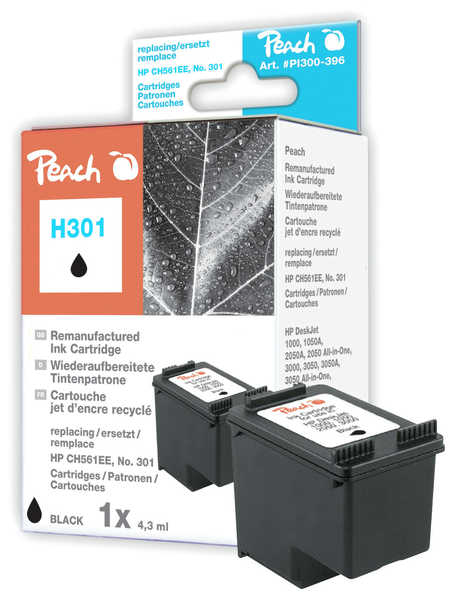 PEACH atrament HP Deskjet 1000No 301 black 316238