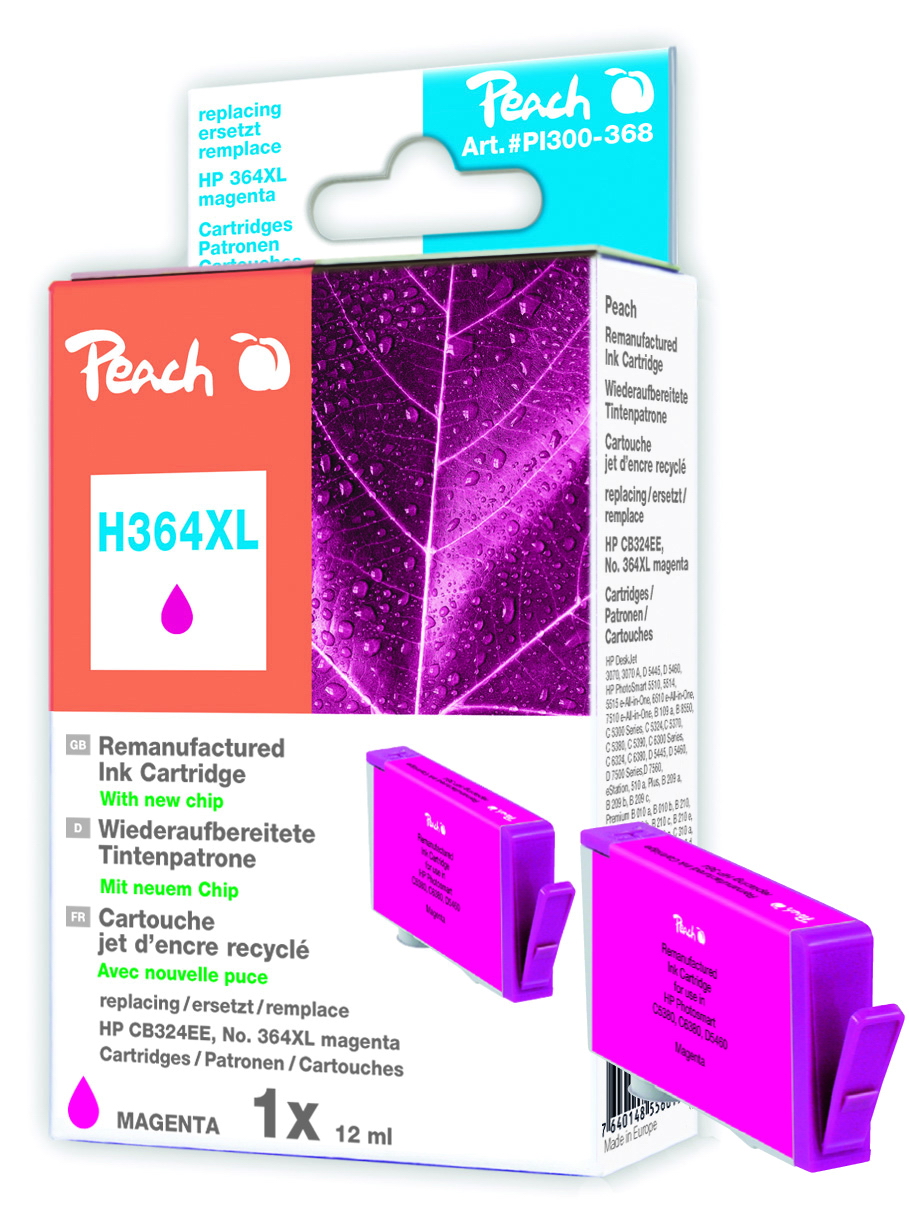 PEACH atrament HP P Hotosmart D5460CB324EE, No. 364XL, magenta 315508