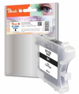 PEACH kompatibilní cartridge Brother LC-1100BK, Black, 13 ml