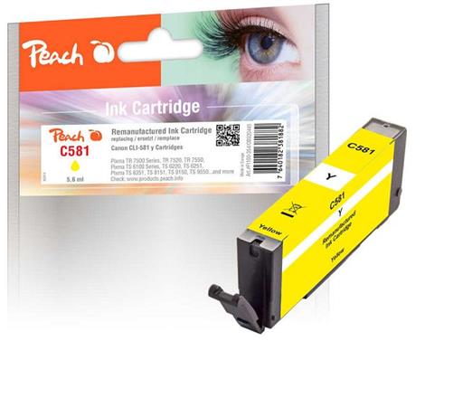 PEACH kompatibilní cartridge Canon CLI-518, yellow, 5,6 ml 320445