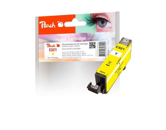 PEACH kompatibilní cartridge Canon CLI-521, yellow, 9 ml 313927