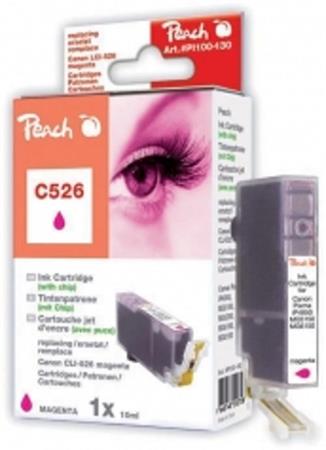 PEACH kompatibilní cartridge Canon CLI-526M, Magenta, 10 ml PI100-130