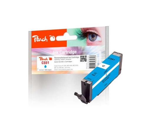 PEACH kompatibilní cartridge Canon CLI-551C, cyan, 8,5 ml 319437
