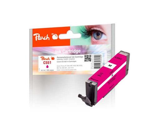 PEACH kompatibilní cartridge Canon CLI-551M, magenta, 8,5 ml 319438