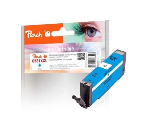 PEACH kompatibilní cartridge Canon CLI-581XXL, 1995C001, cyan, 12 ml 320670