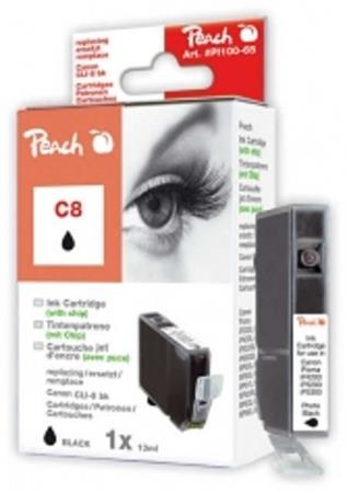 PEACH kompatibilní cartridge Canon CLI-8BK, Black, 14 ml PI100-65