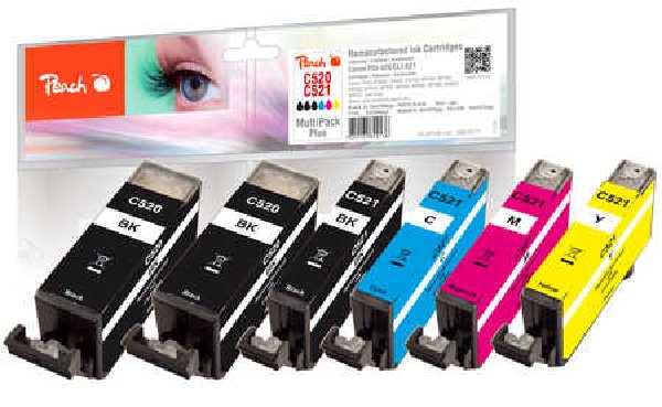 PEACH kompatibilní cartridge Canon PGI-520/CLI-521 MultiPack Plus 319177