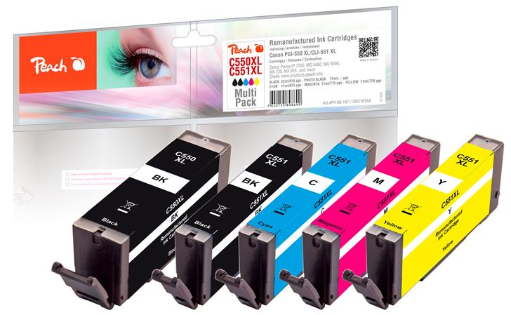 PEACH kompatibilní cartridge Canon PGI-550XL/CLI-551XL MultiPack 318939