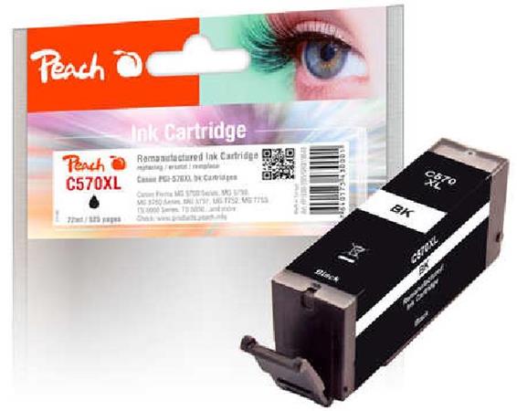 PEACH kompatibilní cartridge Canon PGI-570XL, black, 22ml 319848
