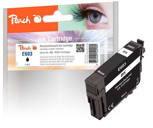 PEACH kompatibilní cartridge Epson No 603, black, 4,8 ml 321140