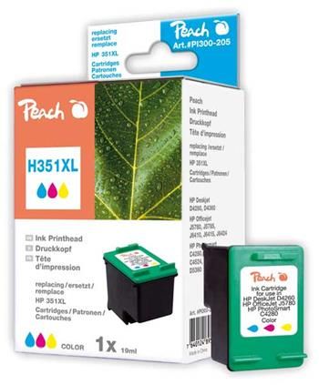 PEACH kompatibilní cartridge HP CB338E No.351, Color, 21 ml PI300-205