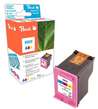 PEACH kompatibilní cartridge HP F6V24AE, No.652, color, 8ml 319932