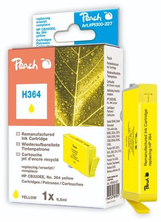 PEACH kompatibilní cartridge HP No.364, new chip, yellow, 5,7 ml, 420str. 313793