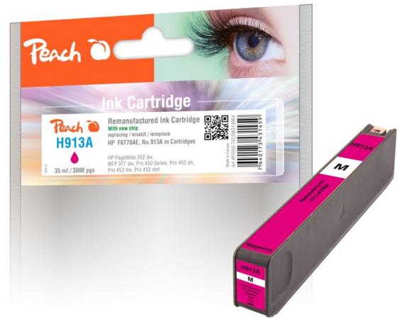PEACH kompatibilní cartridge HP No. 913A, purpurová, F6T78AE, 35ml 319964