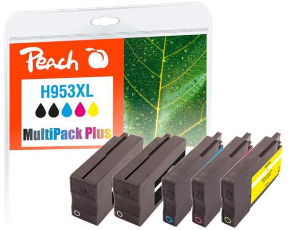 PEACH kompatibilní cartridge HP No. 953XL, Multi-Pack-Plus, 2x bk, 1x c,m,y; 2x43/3x20ml, NEW čip PI300-729
