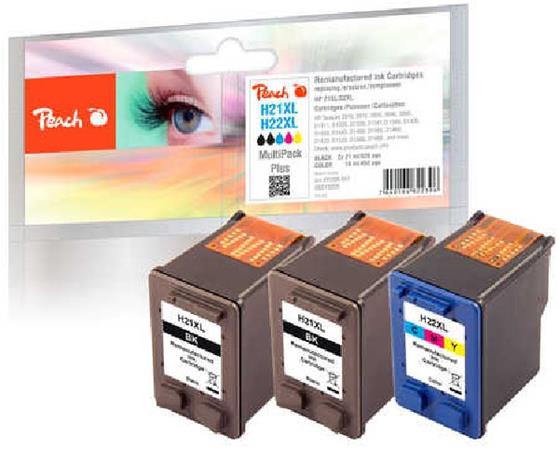 PEACH kompatibilní cartridge No 21 / No 22 MultiPack Plus, 2 x black, 1 x color 319205
