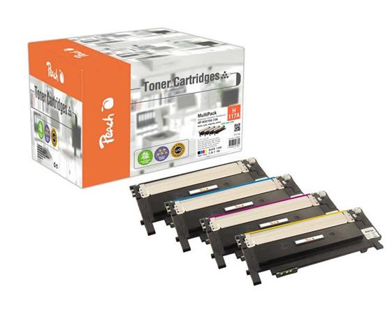 PEACH kompatibilní toner HP No 117A MultiPack, bk, c, m, y, 1x1000, 3x700 výnos, Inklevel 112462